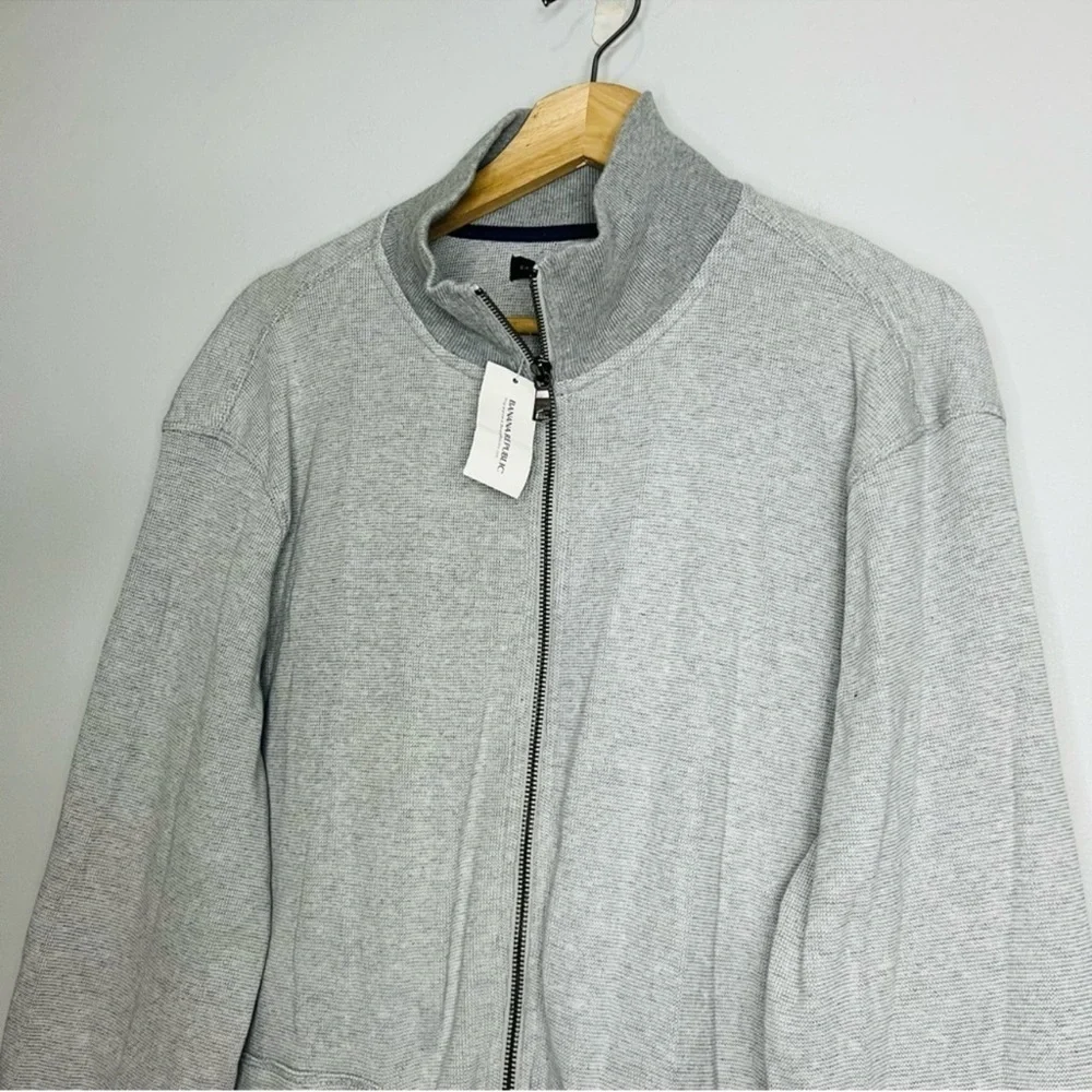 NWT Cotton Jersey Full Zip Track Jacket